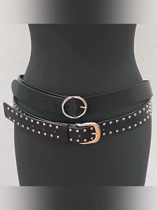 Target Accessories - Faux Leather Belts, Set of 2